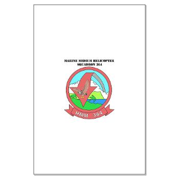 MMHS364 - M01 - 02 - Marine Medium Helicopter Squadron 364 with Text - Large Poster